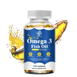 Omega 3 fish oil-benefits the cardiovascular system, protects eye fatigue, cognitive function, and learning ability, Boost Brain