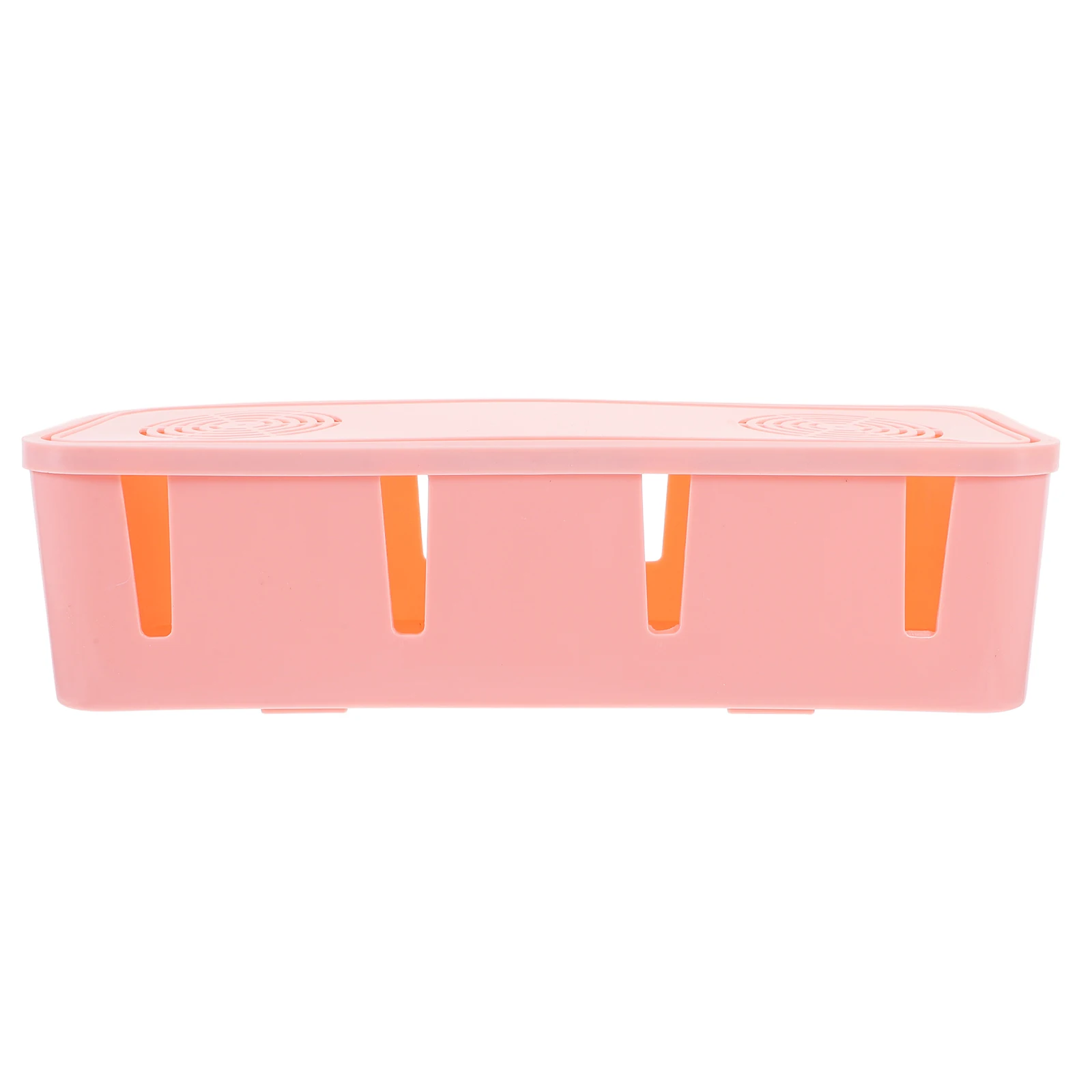 

Cable Organizer Box Pink Lightweight For Power Strip Storage Socket Safety Cover Cord Management Case Home Office Use