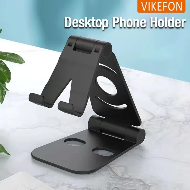 Folding Cell Phone Stand Fully Adjustable Foldable Mobile Phone Holder Cradle Dock Compatible with iPhone 15 14 13 12 Pro Max Xs