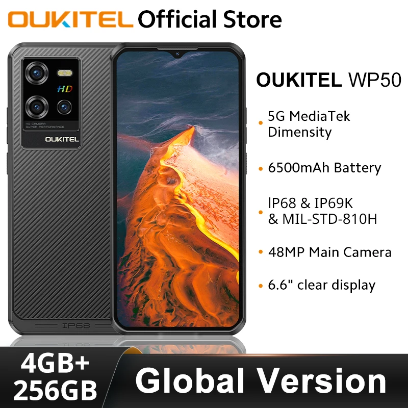 Oukitel WP50 Rugged Smartphone Global Version 6.6