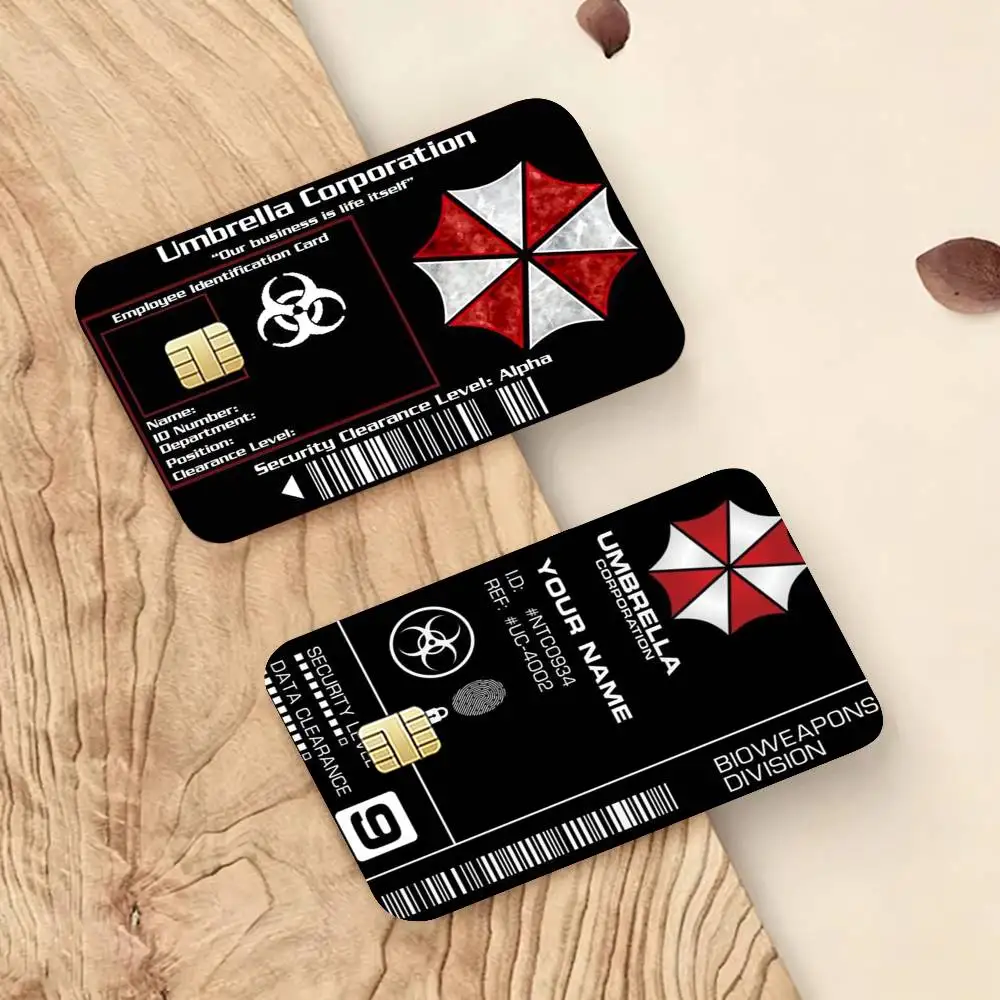 U-Umbrella C-Corporation Decorative Waterproof Film Skin Cover Credit Card Stickers Debit Front Bank Bus Pass