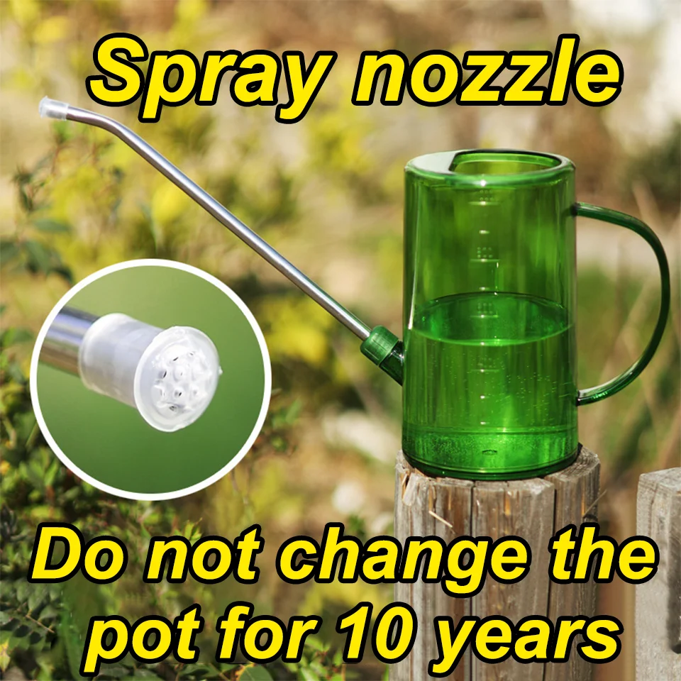 Long Billed 1L Watering Pot Perfect for Home Gardening Green Plant Care Large Outdoor Plant Watering Essential Gardening Tool