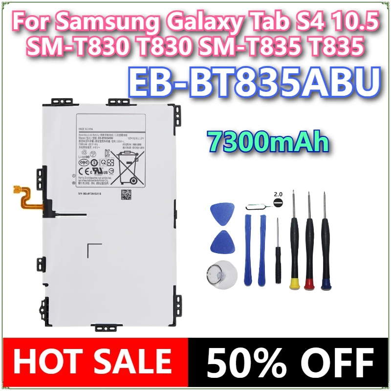 

Brand New EB-BT835ABU 7300mAh Tablet Replacement Battery For Samsung Galaxy Tab S4 10.5 SM-T830 T830 SM-T835 T835 +tools