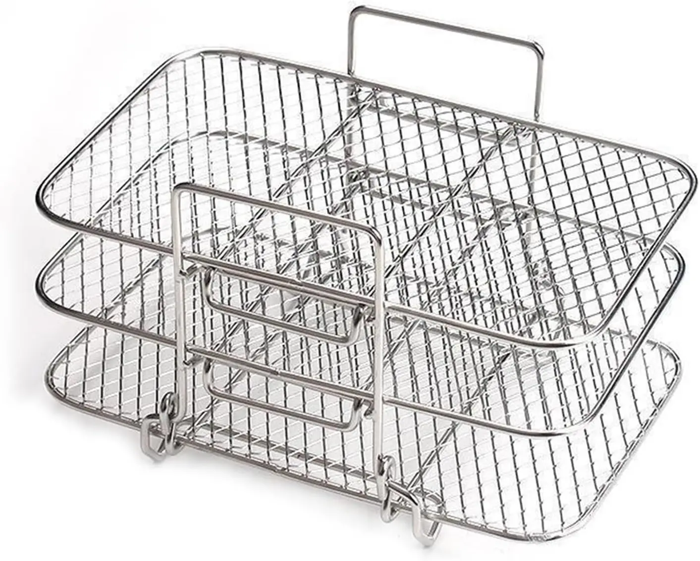 

Аксессуары для фритюрницы с двойной насадкой, стойка для фруктов с обезвоженным покрытием, стойка для барбекю, многофункциональный гриль