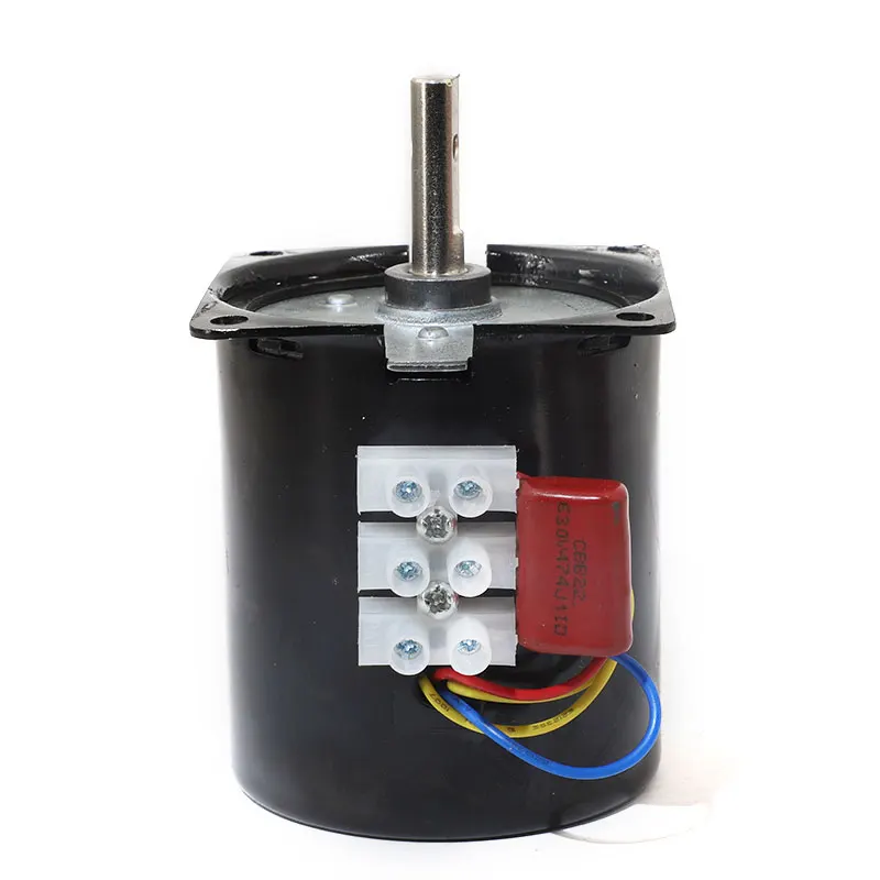 68KTYZ Permanent Magnet Synchronous Motor Center Shaft 7mm With Hole 28W CW/CCW AC Metal Geared Reducer Electric Motor 220v