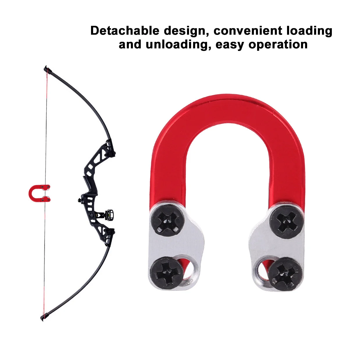 1Set Metall U Schnalle Bogenschießen Liefert Starke Abnehmbare Design Einfache Bedienung Bogenschießen Ausrüstung Verbund Bogen Liefert