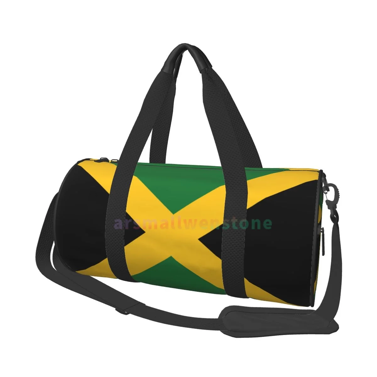 Jamaican Flag Yoga Bag Workout Durable Backpack Handbags Round Outdoor Fitness Bags Travel Duffle Bag