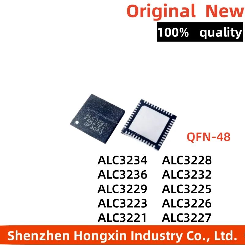

(1piece) New ALC3221 ALC3223 ALC3225 ALC3226 ALC3227 ALC3228 ALC3229 ALC3232 ALC3234 ALC3236 QFN-48 Chipset
