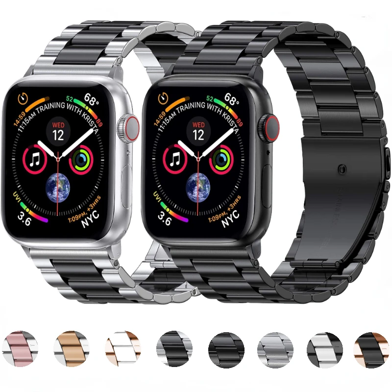 Metal stainless steel strap For Apple watch 10 42mm 46mm bracelet iWatch Ultra/2 9 8 7 6 5 4 3 SE 49mm 45mm 44mm 42mm 40mm 41mm