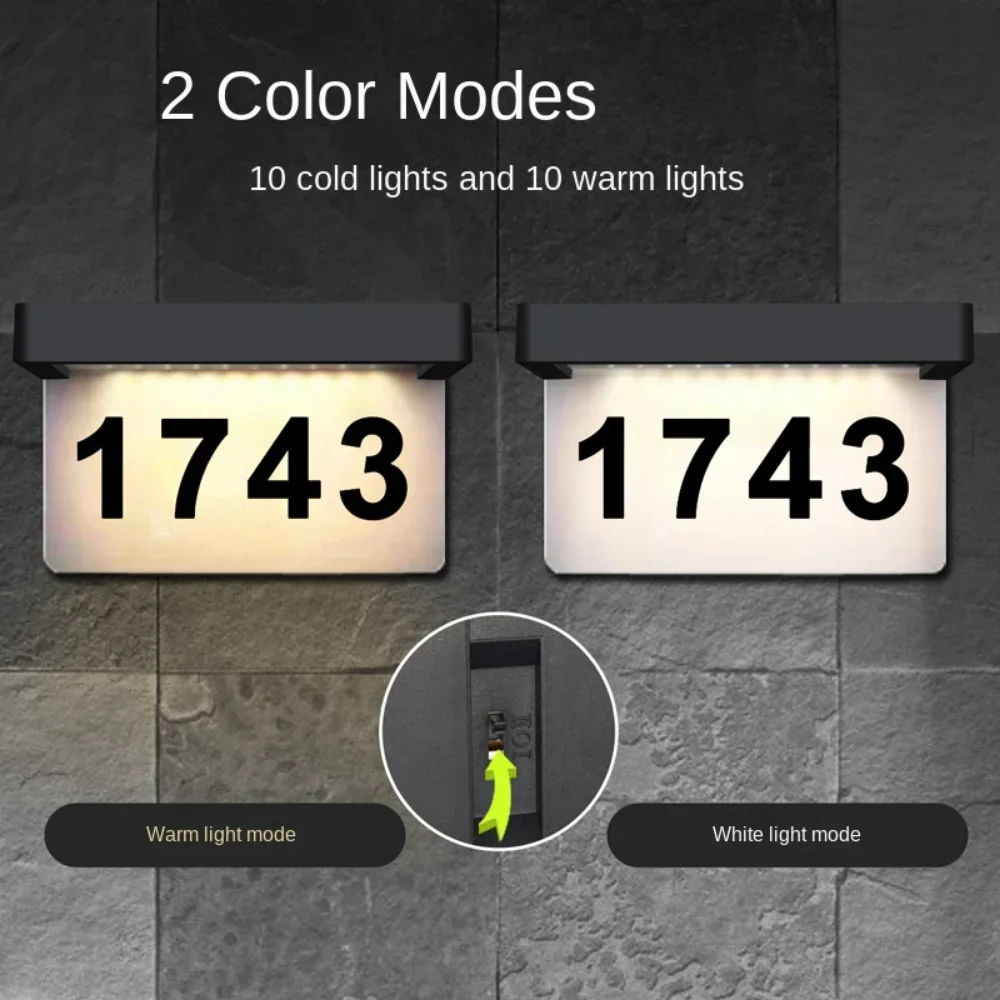 

Внешний водонепроницаемый номер стены, цифровой адрес самолета на солнечной батарее
