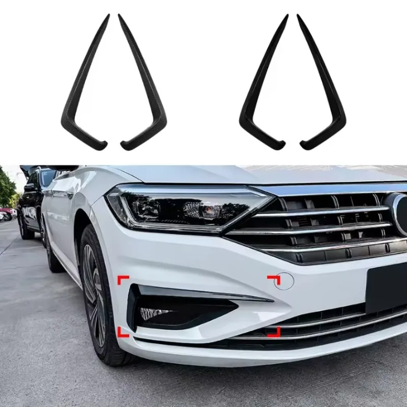 

Подходит для Volkswagen Sagitar Jetta MK7 2019-2021, разделитель переднего бампера автомобиля, декоративная наклейка, аксессуар для рамки передних фонарей