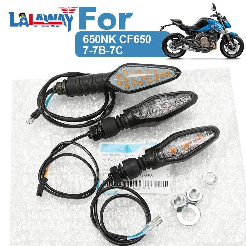 

FOR CFMOTO 650NK CF650-7-7B-7C Motorcycle LED Turn Signals Short Turn Signal Lights Indicator Blinkers Flashers