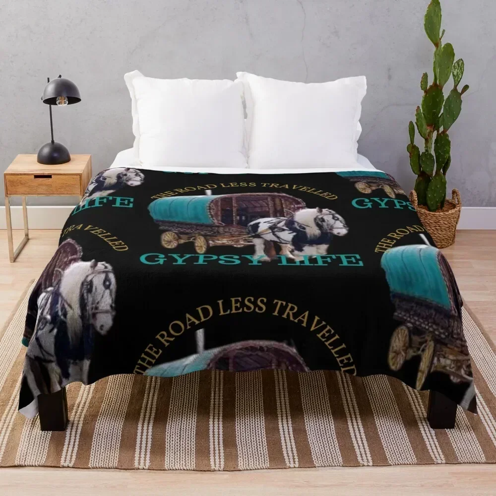 GYPSY CARAVAN , Throw Blanket Decorative Sofas warm for winter heavy to sleep Blankets