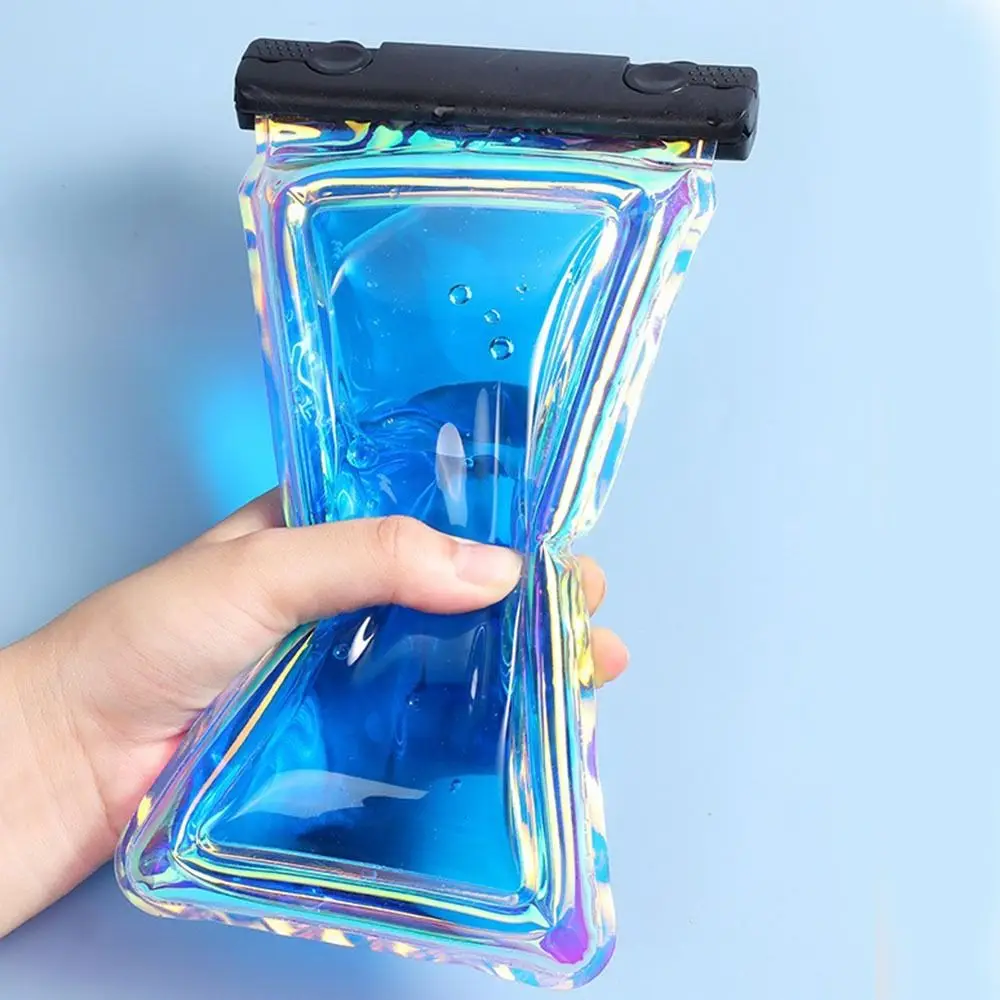 

Touchable Screen Floating Airbag Pouch Waterproof PVC Phone Waterproof Bag Laser Colorful Transparent Underwater Dry Bag