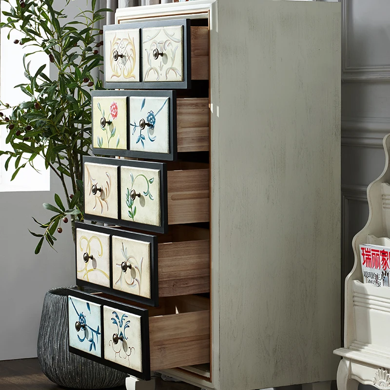 American chest of drawers, bedroom storage, living room small side cabinet image 4