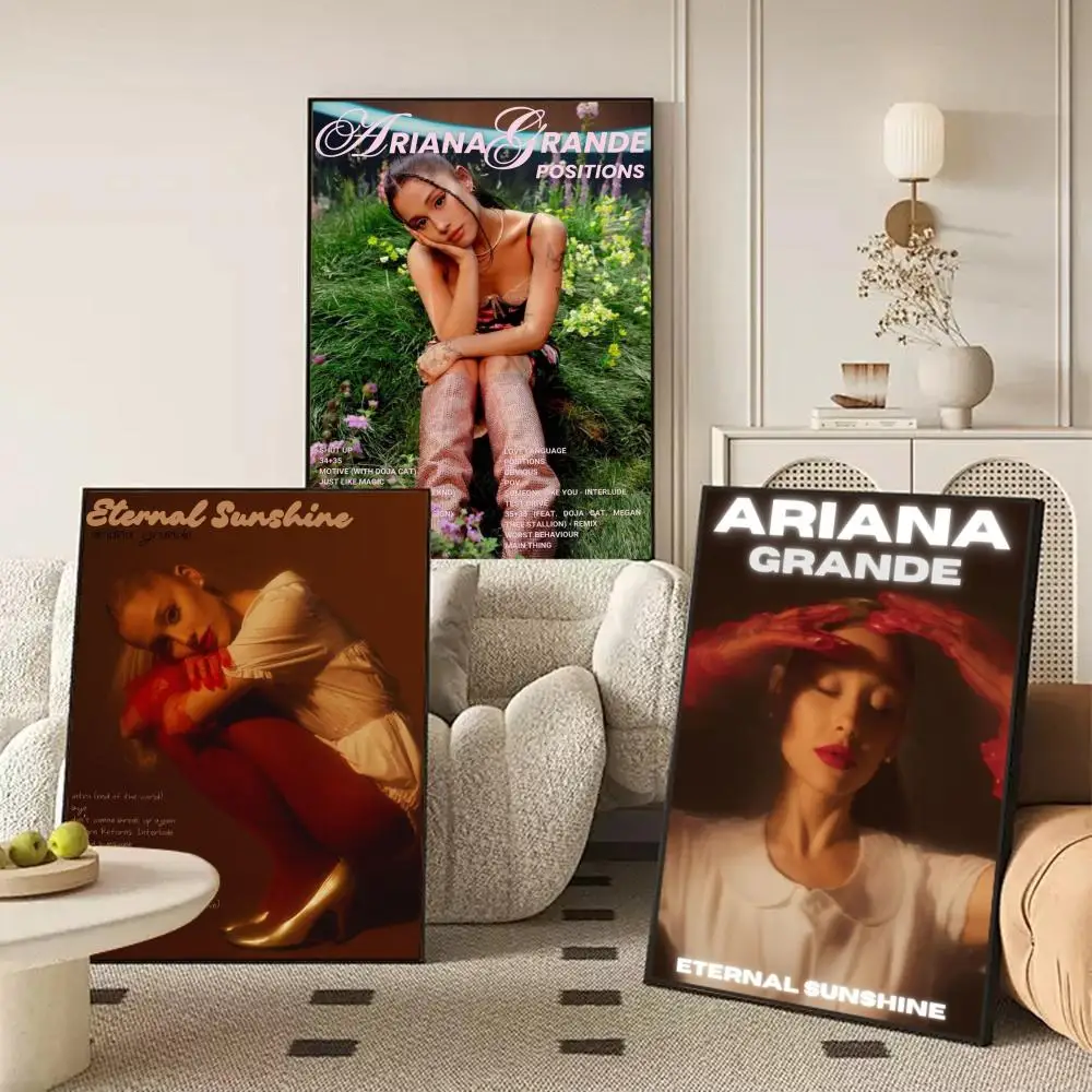 Pop Singer A-Ariana G-Grande Poster Perfect Space Sticker Self Adhesive for Office Home Theater Wall Art Decor Fancy Gift - view 2