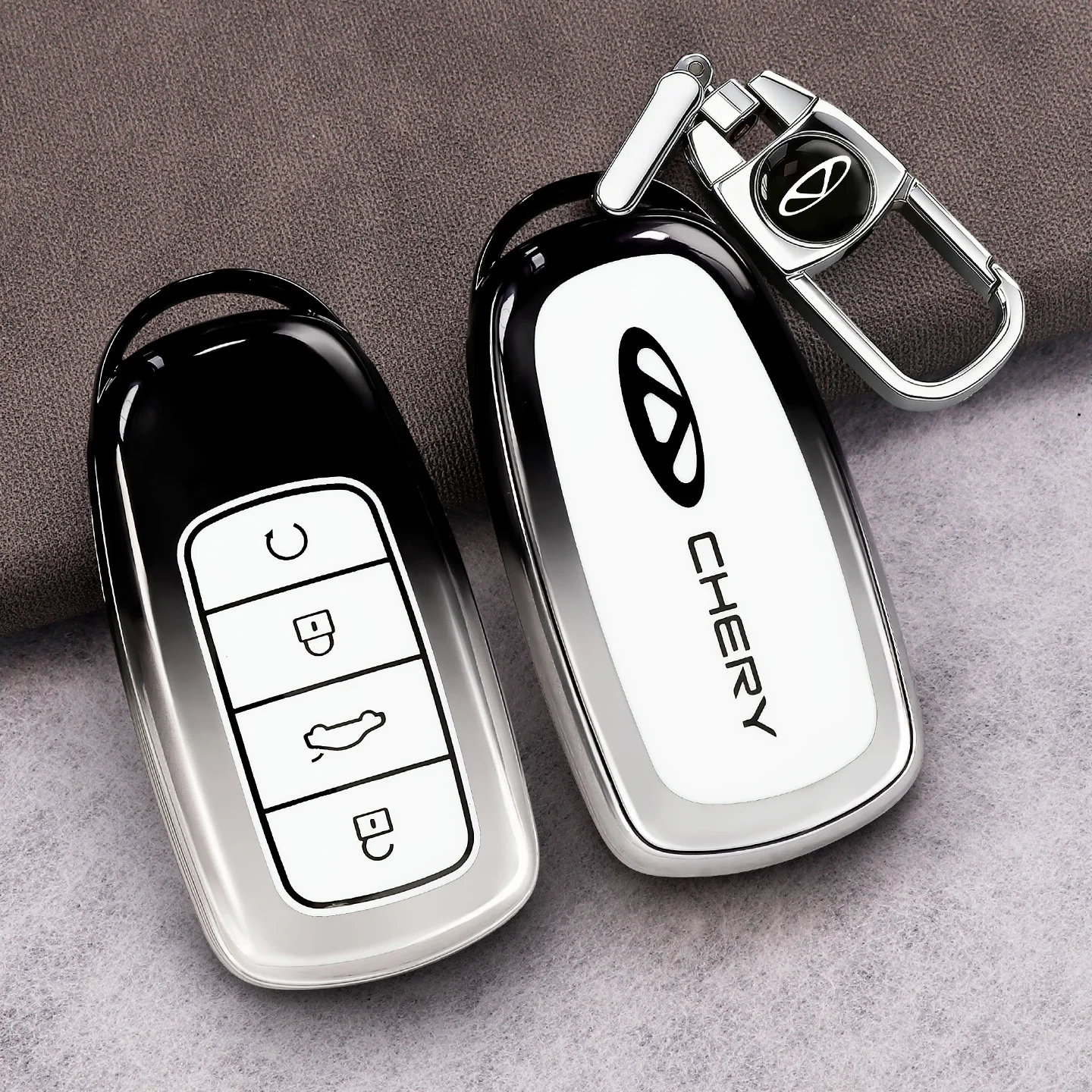 Car Remote Key Case Fob Cover Bag For Chery Tiggo 8 Pro Tiggo 8plus New 5 Plus 7pro Max Omoda 5 C5 Modod Protector Accessories 3