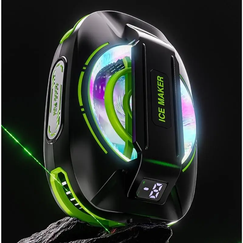 Semiconductor Radiator with LED Light 3 Gear Cooling Fan D2RC