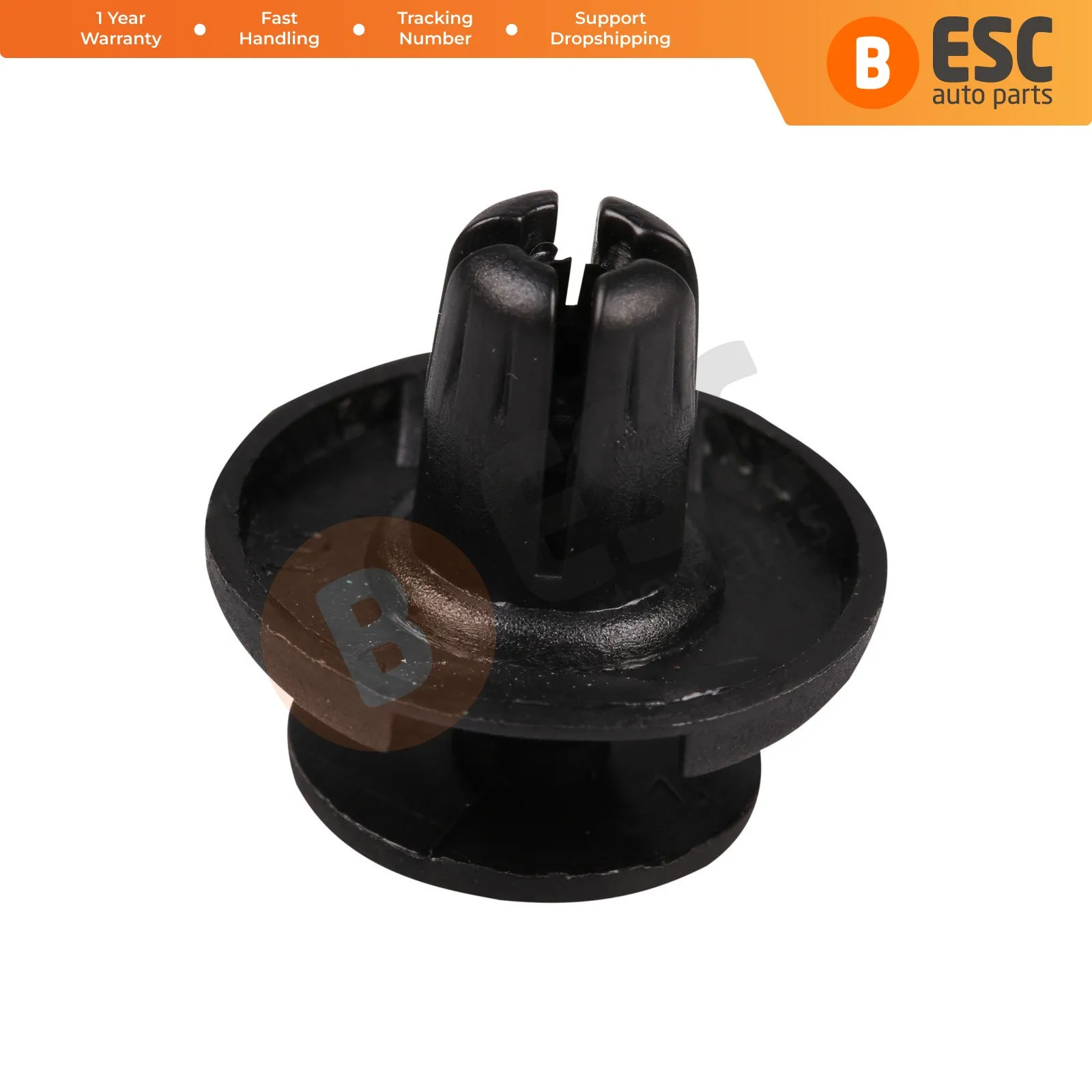 ESC ECF1615 10 Pieces Front Fender Push-type Retainer, Black for Honda : 91501-S04-003, 90157-SP0-901, Mitsubishi: MU000319 image 4