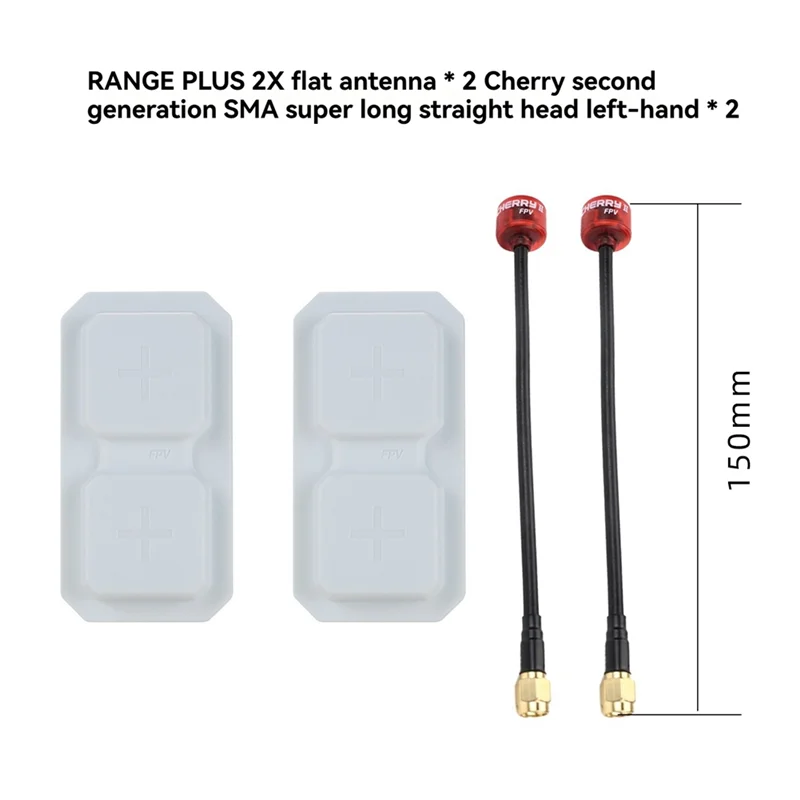 N93R 2PCS RANGE PLUS 2X 5.8G Directional Dual-Unit Antenna +Cherry2nd Gen Antenna LHCP SMA 11Dbi For RC FPV Drone Parts