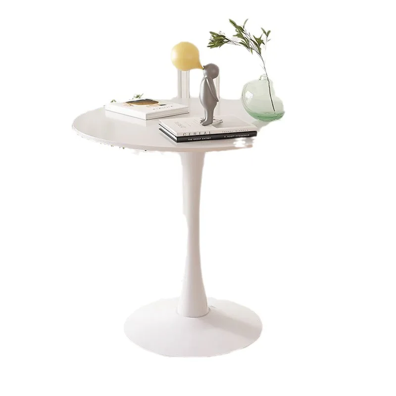 dining table, white Nordic coffee table, milk tea shop, table negotiation, table and chair combination, tulip round table