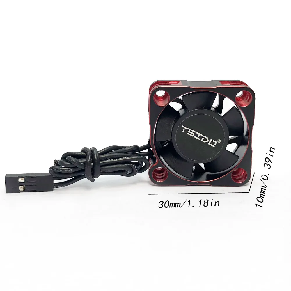 YSIDO Waterdichte Hight Speed koelventilator 3010 3510 4010 4510 voor 1/7 1/8 1/10 1/12 RC Auto 3650 3660 4274 4292 Borstelloze Motor
