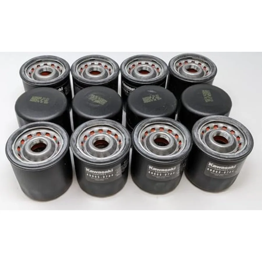 

OEM Oil Filter Compatible with Kawasaki 490650724 for Motorcycle Engine Maintenance Replaces 490657010 High Efficiency Filtrati