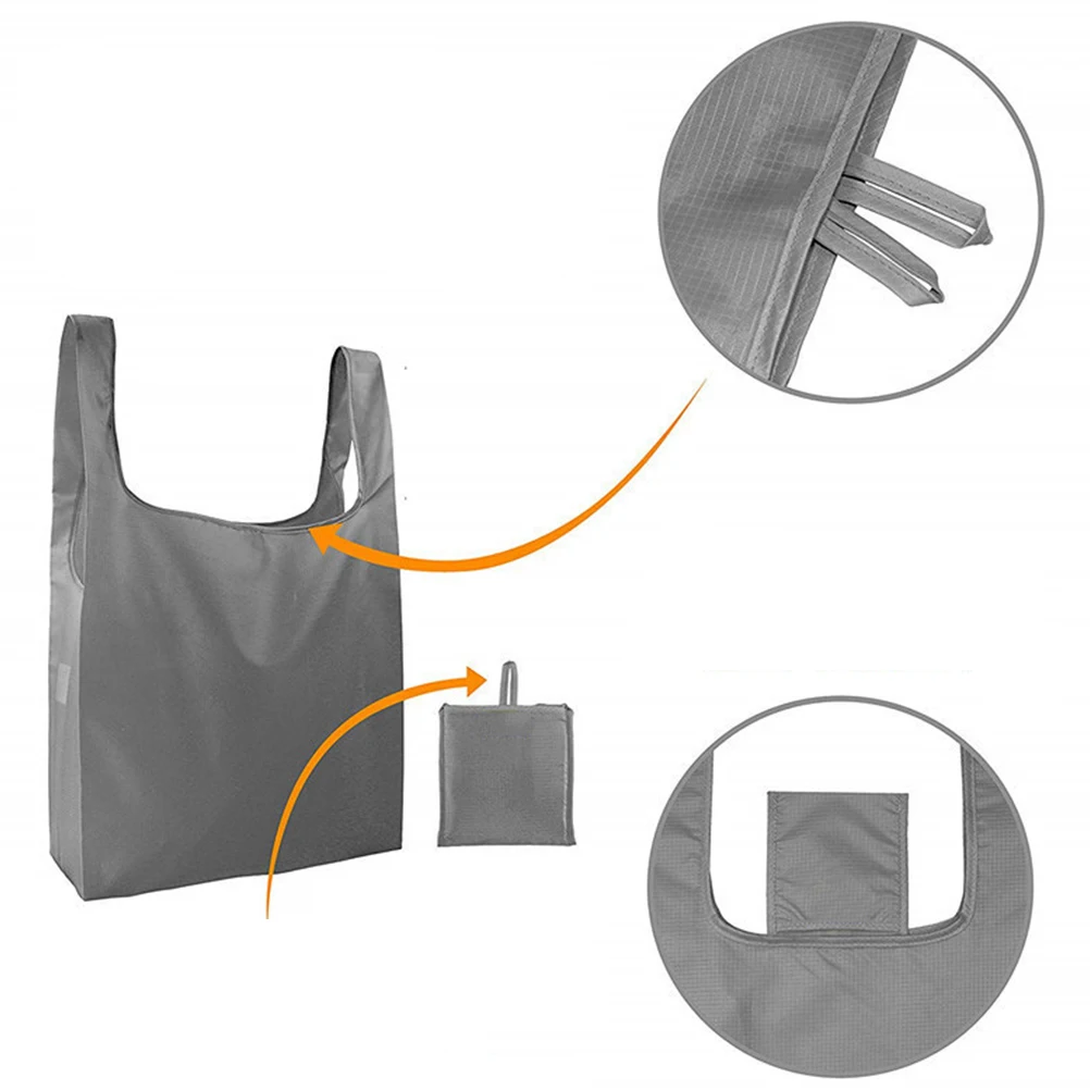 

Portable Shopping Reusable Large Capacity Foldable Tote Grocery Bags Oxford Fabric Lightweight Storage Bag Vegetable