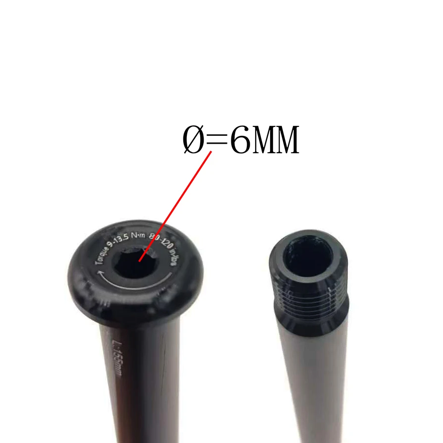 Bicycle Thru-axle Front Fork Thru Axle For FOX SC32/34/36 15QR 100/110*15mm Bicycle Quick Release Black Aluminum Alloy