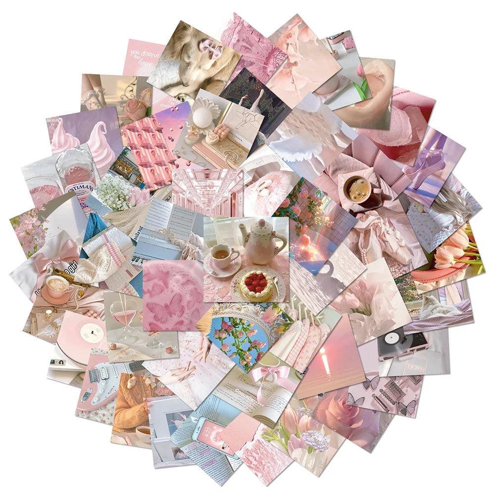 10/30/50/100pcs Kawaii Pink Ballet Cartoon Stickers INS Style Art Decals DIY Scrapbook Fridge Journal Aesthetic Graffiti Sticker