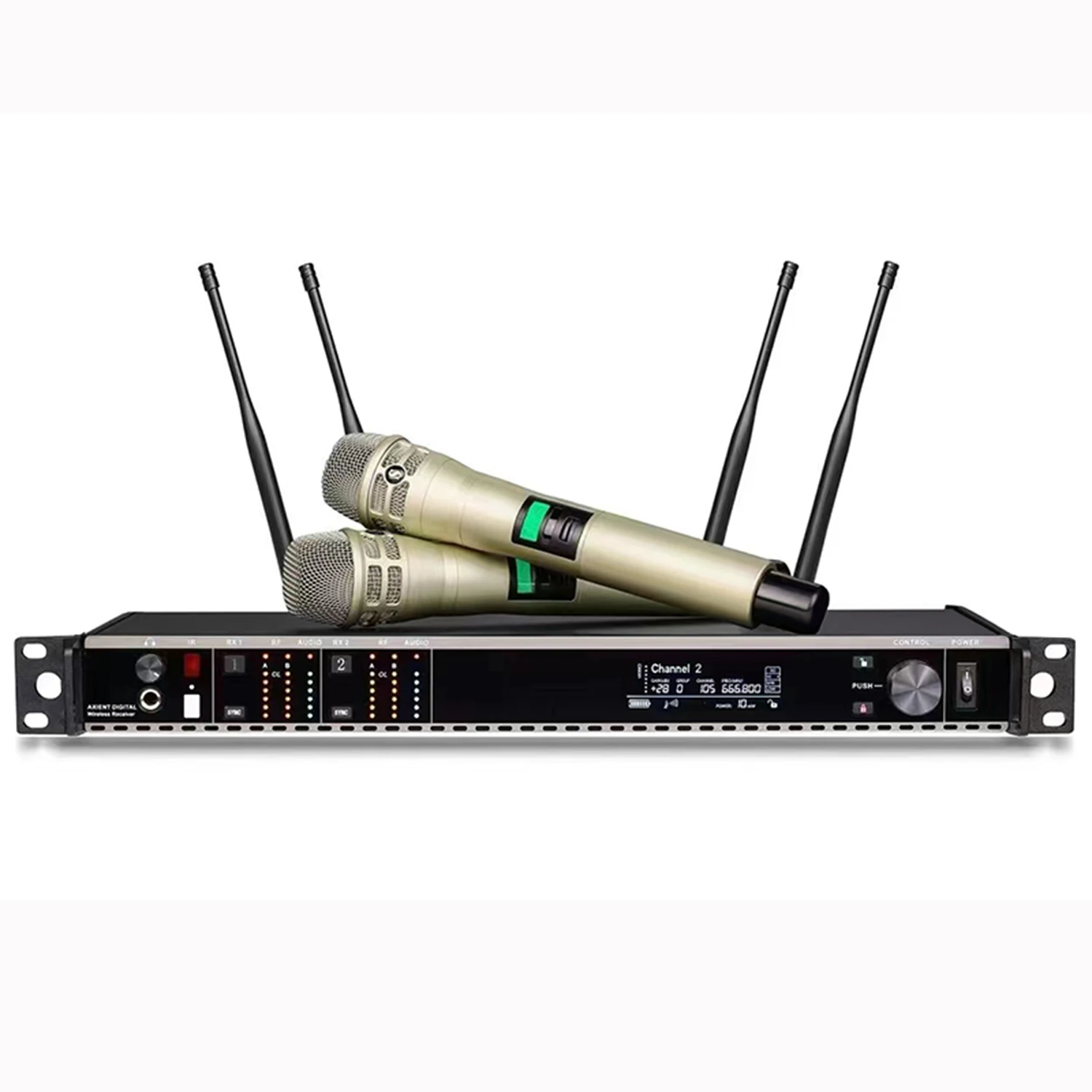 المهنية التنوع الحقيقي AD4D ميكروفون لاسلكي نظام SKM8/Beta58 مكثف ميكروفون اليد ميكروفون UHF المرحلة ميكروفونو