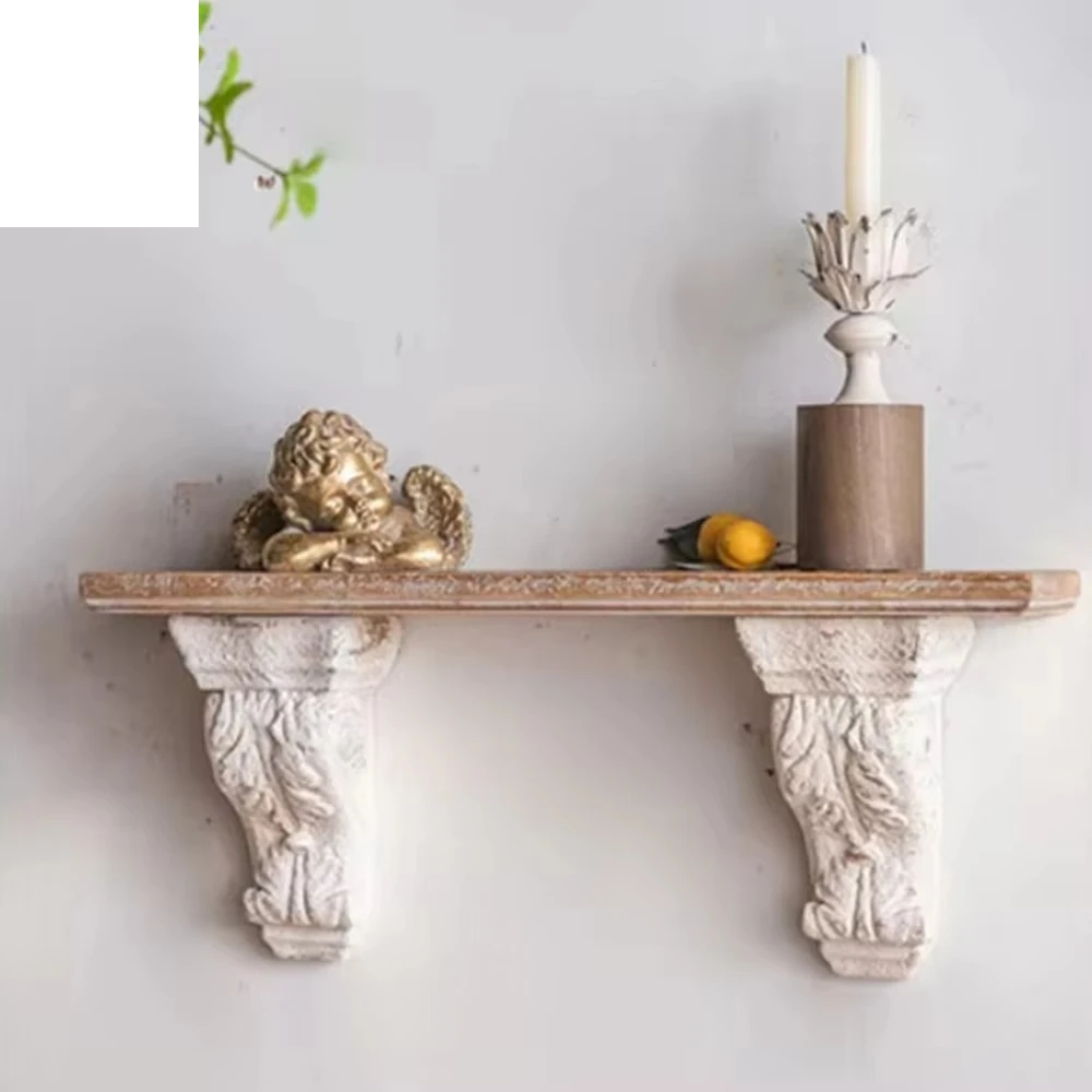 

European living room furniture wall hanging home decoration floating display rack hanger wall hanging room wood