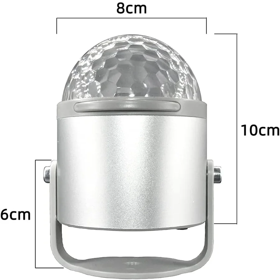 Led Stage Disco Light Rotating Dj Ball Strobe Remote Sound Control Magic Dance Car Rgb Christmas Gift Party Club Laser Show Lamp