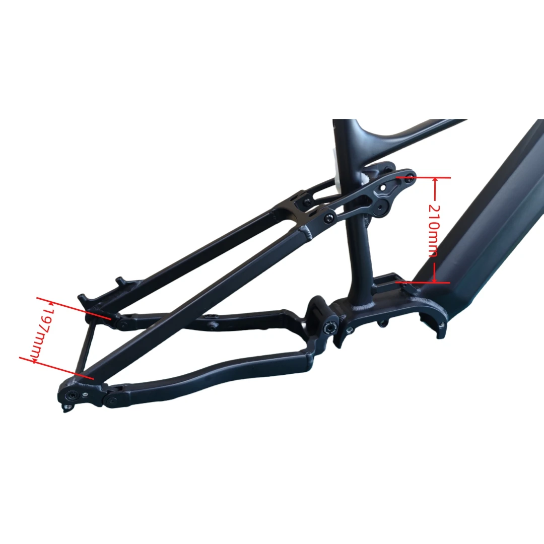 Electric Bike Frame for BAFANG M620 G510 Motor FAT Bicycle Frame Aluminum Alloy Frame 197mm With Battery Box