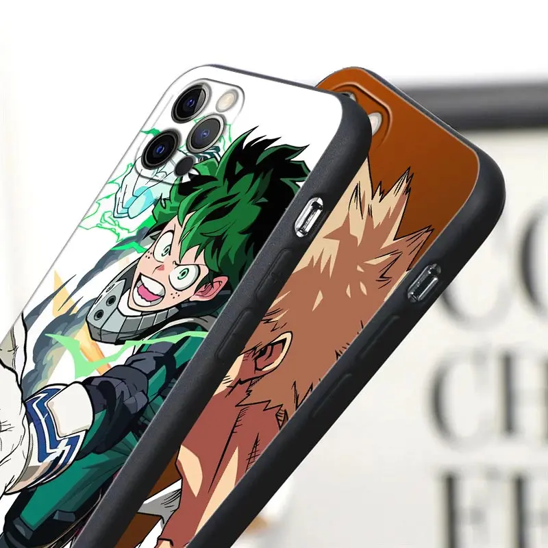 Boku no Hero My Hero Academia Deku Anime حافظة لهاتف أبل آيفون 16e 16 15 14 13 12 11 Pro Max XR XS 7 8 Plus SE2