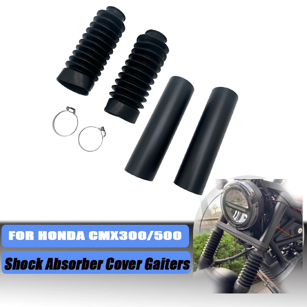 Für Honda Rebel 500 300 CMX500 CMX 300 2017-2024 Motorrad Gabel Boot Rohr Slider Stoßdämpfer Abdeckung gamaschen Zubehör