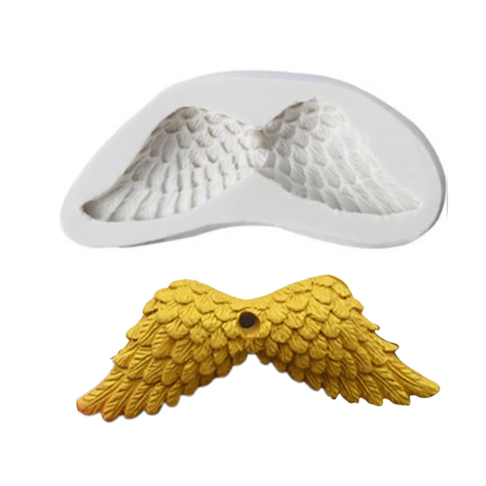 Kinds Angel Wings Silicone Mold Chocolate Baking Fondant форма Cupcake Cake Decorating Tools Aromatherapy Wax Clay Candle Moulds