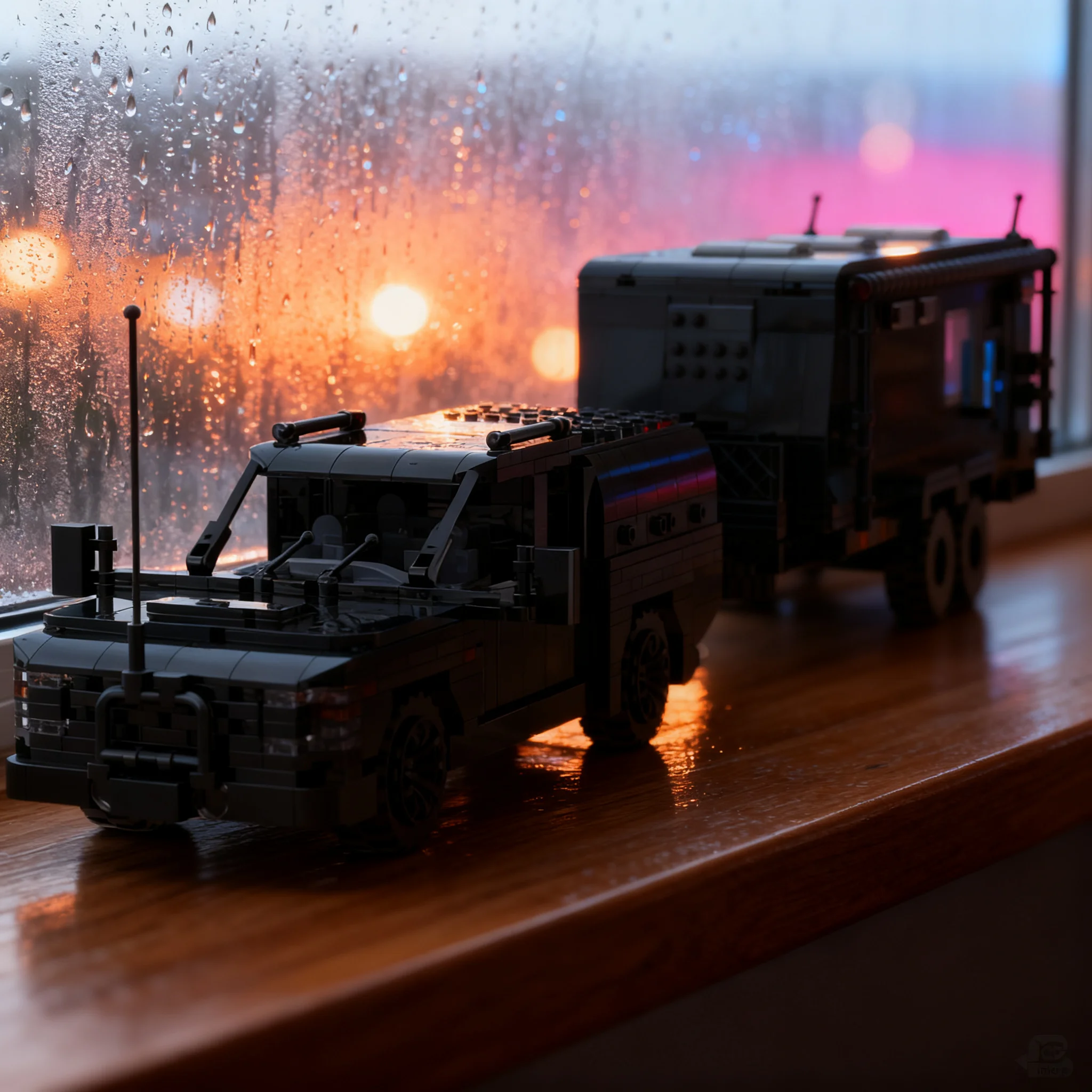 1115 деталей MOC Revive Caravans Bushtamer MK2 + Dino Motors T-rex Super Duty Facelift City Champions Модель строительных блоков 3D игрушка