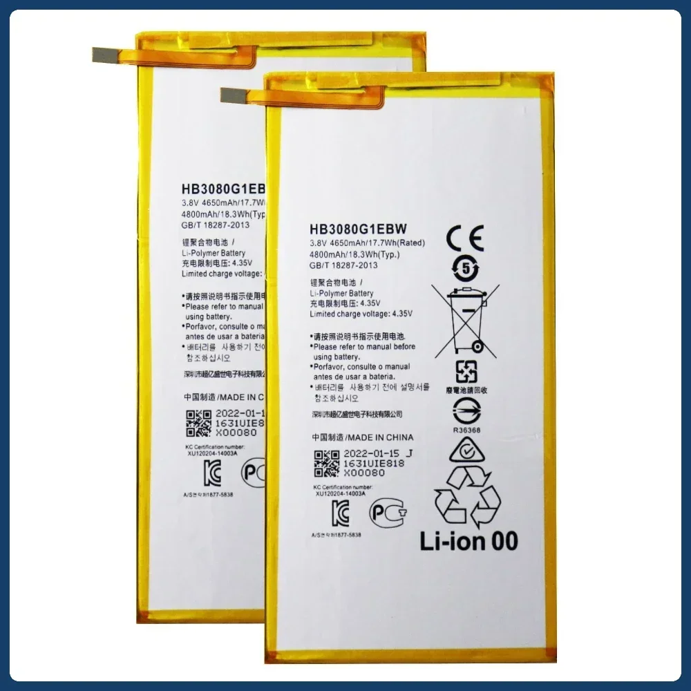 For Huawei MediaPad T3 10 /T3 9.6 LTE AGS-L09 AGS-W09 AGS-L03 Tablet High Quality New HB3080G1EBW Battery