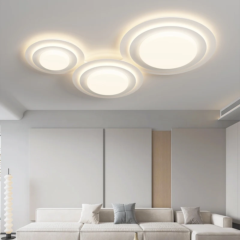 Plafonnier LED au Design Minimaliste Moderne, Luminaire Décoratif d'Nik, Idéal pour une Chambre à Coucher, un Salon, une Salle à Manger ou un Couloir