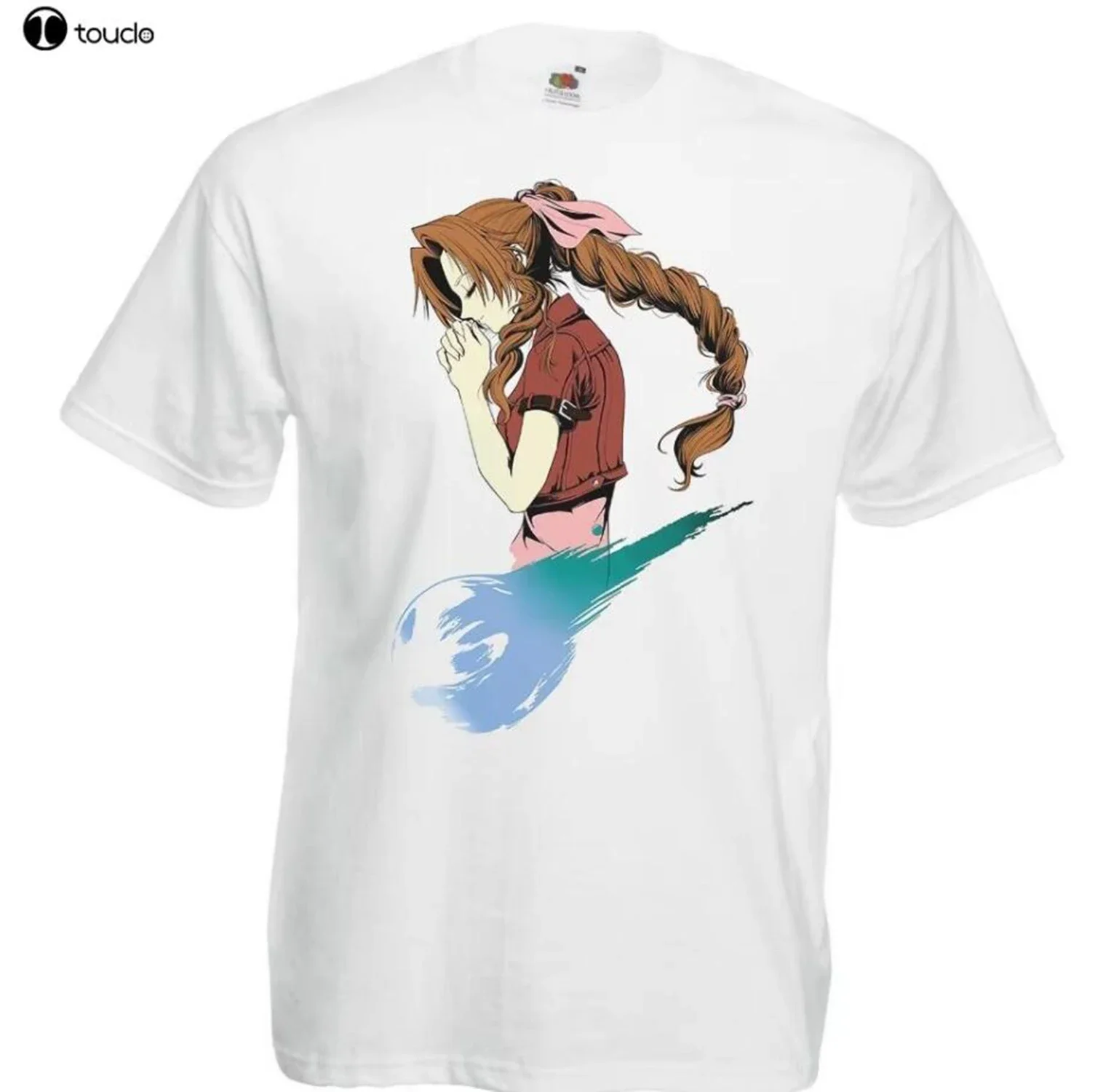 Brand Men Fashion Summer Listing Fashion Mens Final Fantasy Vii Ff7 Aerith Gainsborough Gaming Ffvii White T Shirtlogo T Shirts