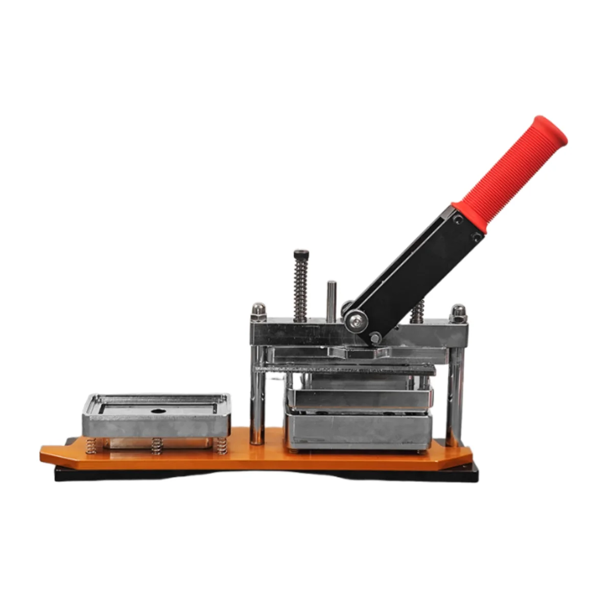 New DL Brand 40x115mm Manual Rotary Press Heat Transfer Machine Tinplate Lapel Badges Rectangular Refrigerator Stickers Making