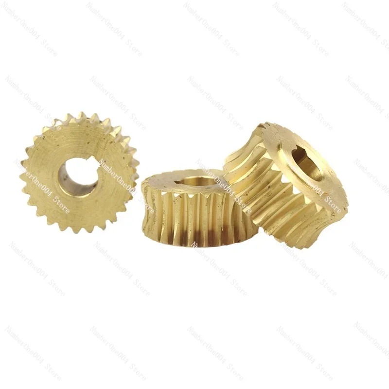 Suitable for CJM250 lathe dedicated copper turbine metal lathe gear 25 teeth 12mm hole CJM320A lathe copper turbine