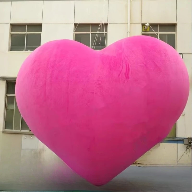 Custom Size Colored Logo Hanging Giant Love Looking for Wedding Party Inflatable Plush Love Ball