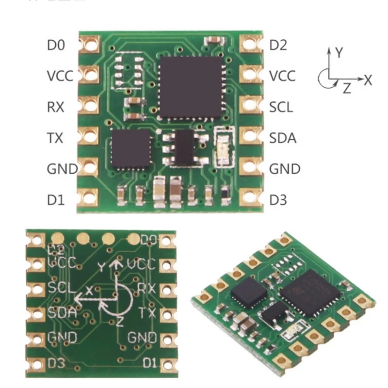 JY901 MPU6050 9 Nine Axes Accelerometer Gyroscope Field Sensors Module UART IIC 2400bps-921600bps D2RC