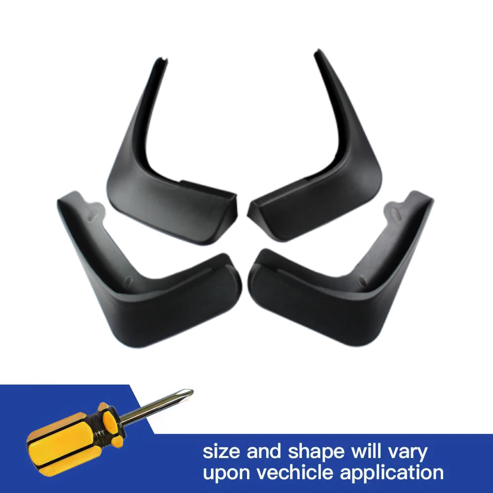 

4Pcs Front & Rear Mud Flaps Splash Guards Mudguards Black For VW Volkswagen LAVIDA 2008 2009 2010 2011