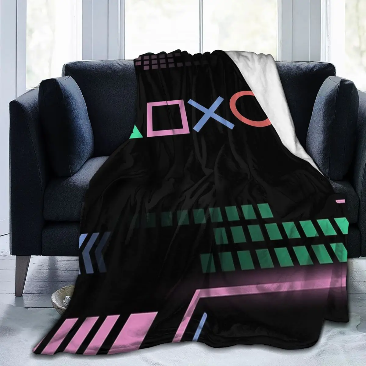 

Gamer Life Blankets Fleece Sofa Throw Blanket Lightweight Throw Blankets for Home Bedroom Travel Throws Bedspread Quilt