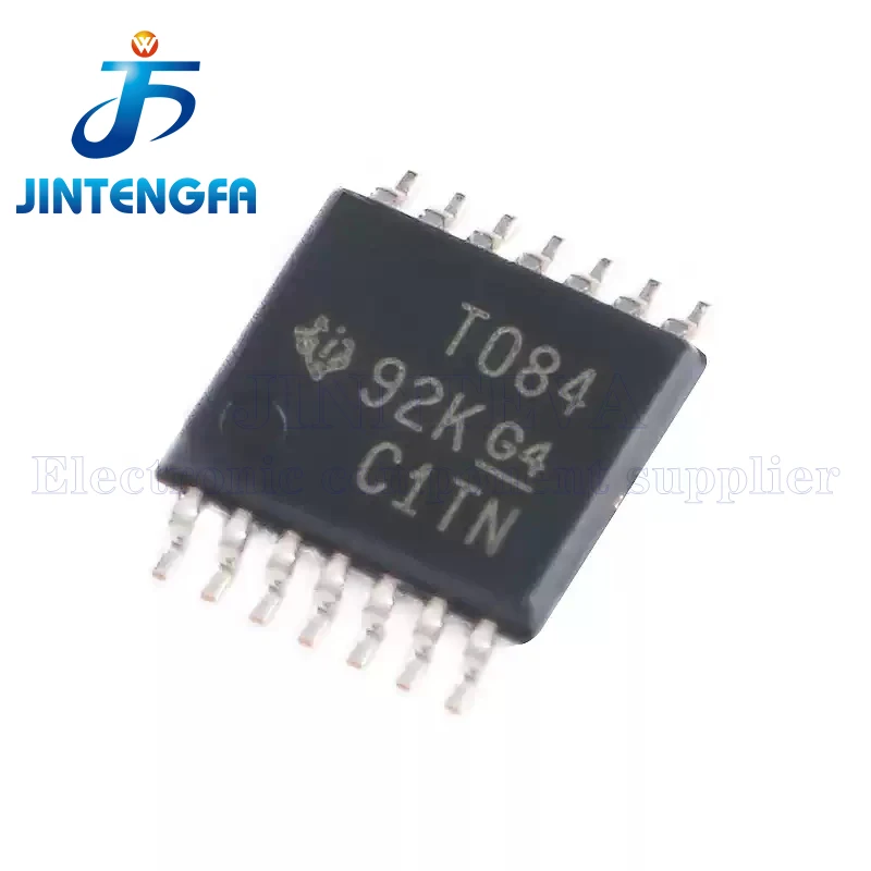 5pcs TL084 TL084CPWR T084 TSSOP-14 Quad High Slew Rate JFET Input Operational Amplifier Chip Brand New Authentic