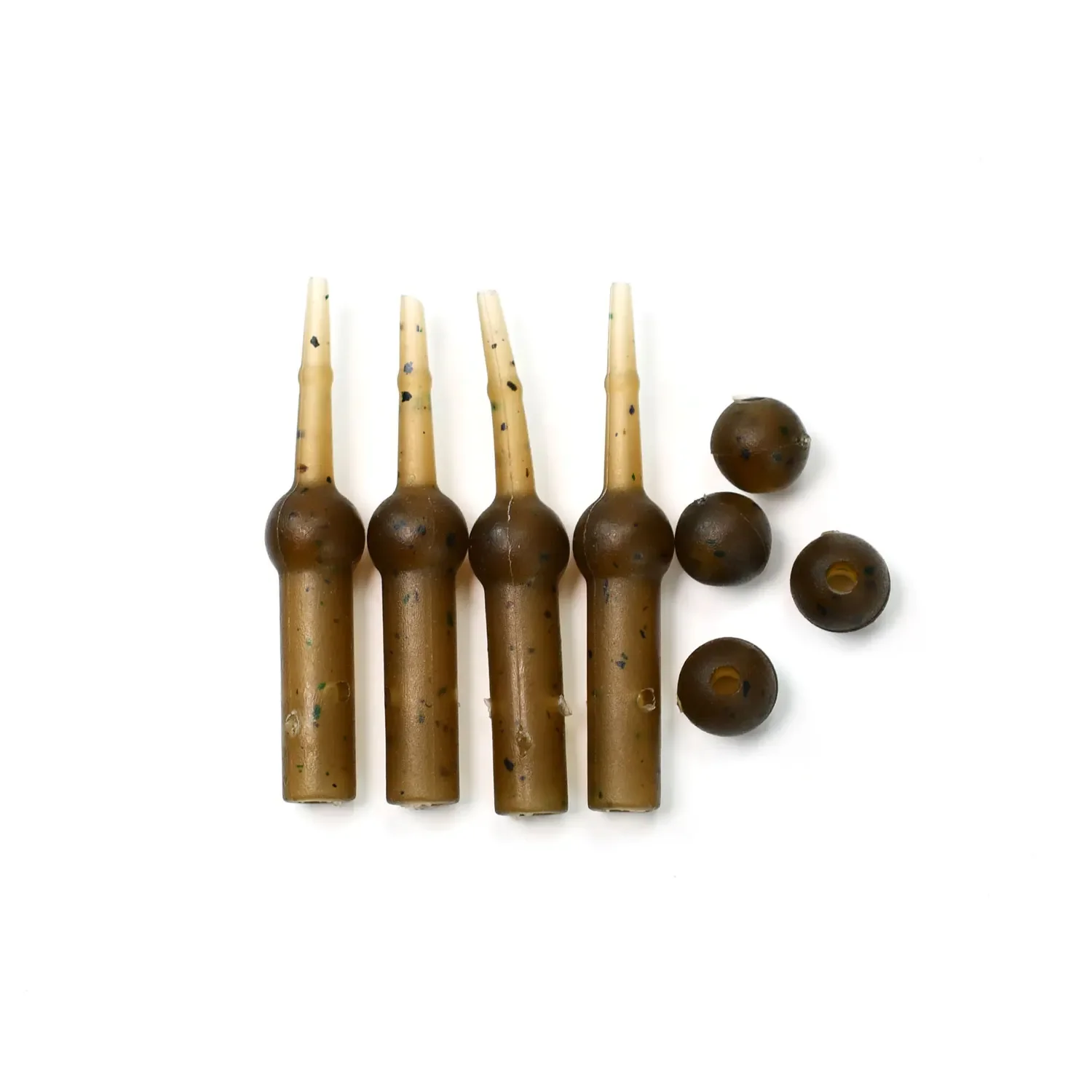 Carp Fishing Double Bead Safety Rubber Sleeves Anti Twist Rig Tubing For Carp Angling Ronnie Setup Tackle Parts