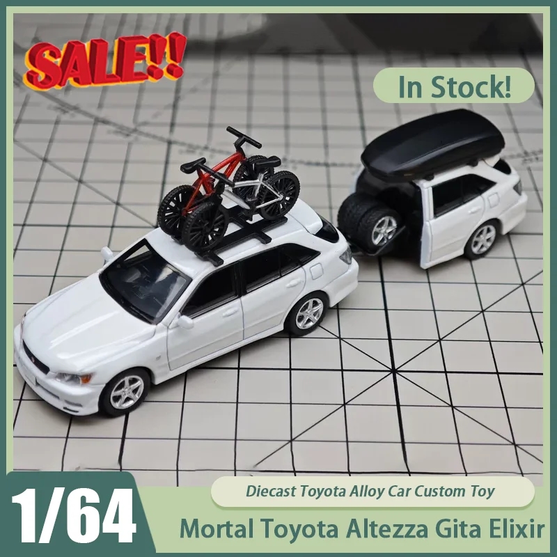 

New In Stock 1:64 Mortal Toyota Altezza Gita Elixir Limited Edition Alloy Car Miniature Diecast Toyota Ornaments Custom Toy Kid